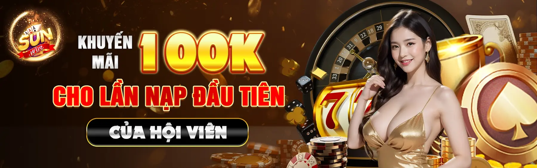 Sunwin khuyến mãi 100k nạp